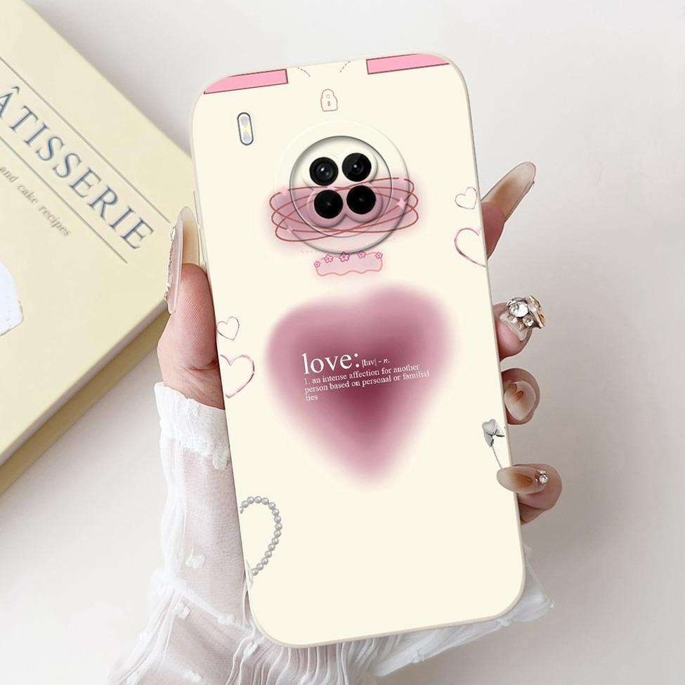 For Huawei Y9A Case Cover Luxury Fashion Flowers Kawaii Cute Cat Shockproof Phone Case For Huawei FRL-22 FRL-23 FRL-L22 FRL-L23