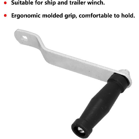 Winch Handle Replacement for Marine Boat Trailer - Reliable Boat Winch Crank Replacement Accessory Perfect for Boat, Yacht & Marine Trailer Spare