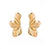 2 Pairs Gold Flower Stud Earrings for Women – Lightweight Alloy, Elegant Textured Design, Daily & Evening Wear