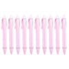 10Pcs Retractable Ballpoint Pen Plastic Ballpoint Pen Press to Open Close Ergonomic Grip Writing Pen for Students