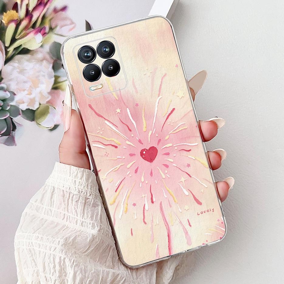 For Realme 8 4G Case Realme8 Pro RMX3081 Popular Fashion Painted Cover Soft Slim Phone Case For Realme 8 Pro Realme8 8i 4G Shell