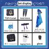   Scaramouche Wanderer Cosplay Costume Halloween Balladeer Kunikuzushi Bucket Hat Costume Wig Cos Sumeru Anemo Suit