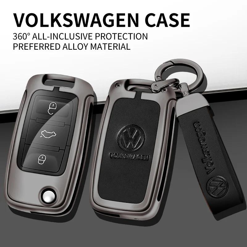 Pokrowiec na kluczyk samochodowy Smart Remote do VW 3 przyciski Do Volkswagen VW Polo Tiguan Passat B5 B6 B7 Golf Nowy Brelok Ochronny Ac