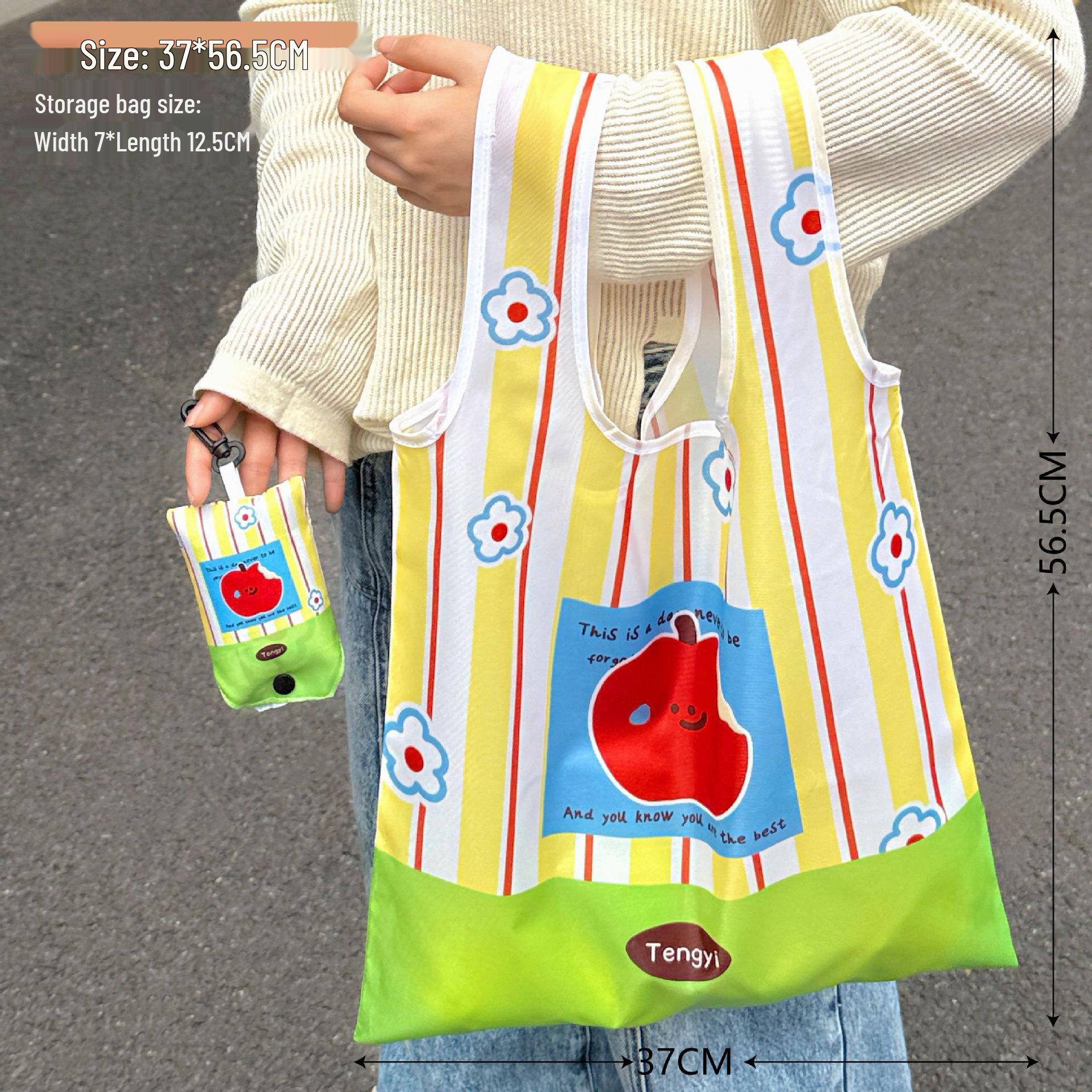 Tengyi Cute Large Capacity Foldable Eco-friendly Shopping Bag