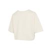 PUMA Crop Tops Women's Ecru Crew Neck Moderate 533212-73