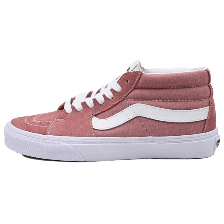 Vans Sk8 Fashion Trend Versatile Mid-Top Skate Shoes Unisex Sneakers Cherry-Blossom-Pink VN0A3WM360D