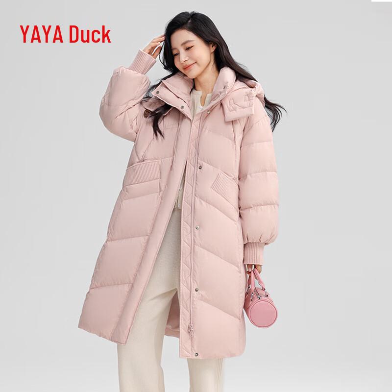 

YAYA 2024 Women s Long Hooded Down Jacket S