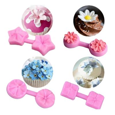 Flower Silicone Mold Fondant Cake Decorating Tools Cupcake Jelly Candy Chocolate Decoration Baking Tools