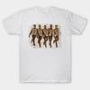 Men Black Print T-shirt The Temptations No-Cut Transfer Paper Print Cotton Tshirt
