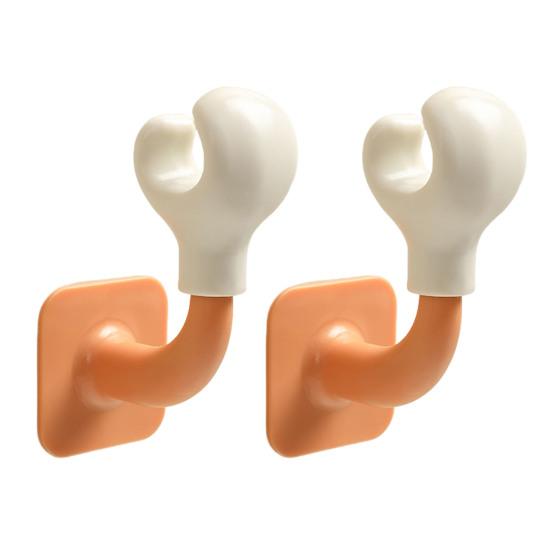 2 Pcs Tissue Box DIY Decoration Kit Cartoon Legs And Boxers Hand Self-adhesive Wall Hanging Hooks Trash Can Decorative Stuff