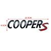 For Mini S Logo Rear Trunk Letters Emblem Badge Car Sticker Decals for Cooper S R50 R52 R53 R56 R60 Car Accessories