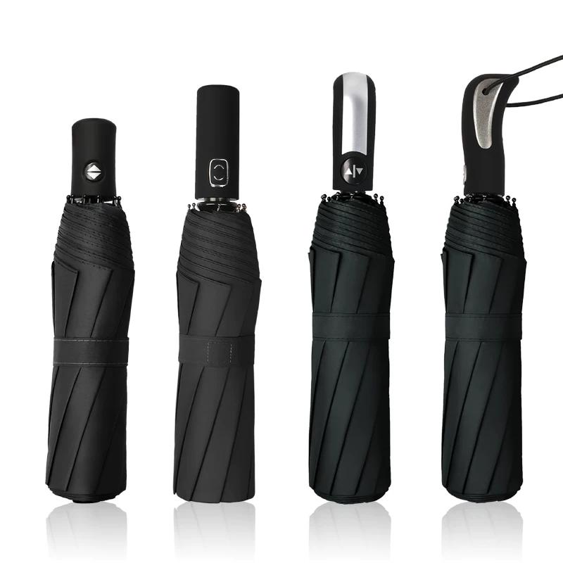 Automatic Umbrella Men's Foldable Rain and Rain Dual-Use Women's Large Strong Wind-Resistant Sun-Proof UV-Proof Sun Umbrella