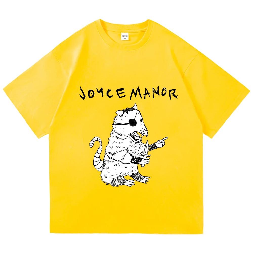 Opossum Shirt on White JOYCE MANOR Graphic Print Tshirts Unisex Streetwear Short Sleeve Cotton Men Women T-shirt Casual Tees Top