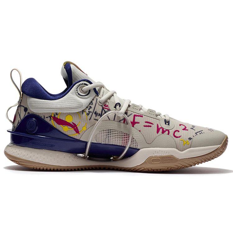 Li Ning Flash 8 Premium Cushioning Anti-Slip Durable Low-Top Basketball Shoes Men sneaker Oat-Gray ABAT119-3