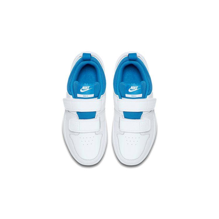 Nike Pico 5 Low top Kids' Skateboarding Shoes White Blue Children Aged 3 7 Years Old AR4161-103