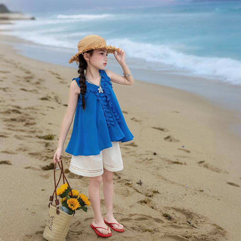 Girls' Casual Cotton Blend Summer Shorts