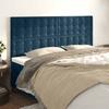 Maison Exclusive - Dark Blue Headboard 180 X 5 X 118/128 Cm Velvet