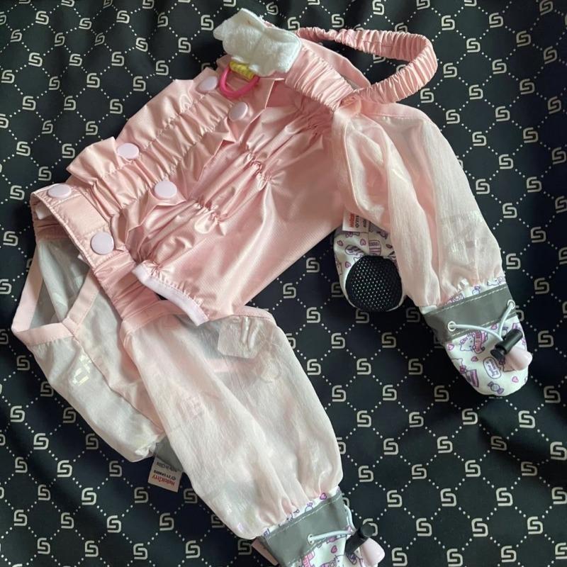 Dog Out Anti-dirty and Anti-urine Overalls Cover Medium and Small Dog Teddy Jumpsuit Foot Cover Pet One-piece Shoe Cover