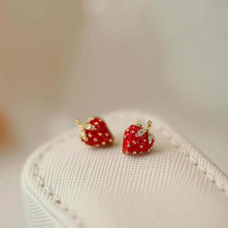 Boucles d'oreilles feuille bleue unique pour femmes 2024 Nouvelle mode Design de niche Boucle d'oreille à tige délicate Tempérament Luxe léger Zircon Cadeaux