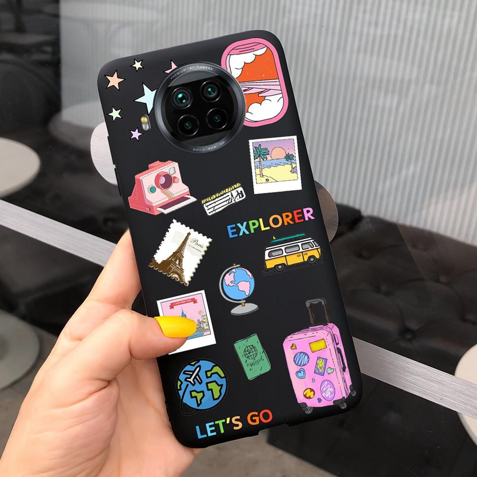ForXiaomi Mi 10T Lite Case Cute Cartoon Cat Painted TPU Silicone Back Cover For Xiaomi Mi 10T Lite 5G 10Tlite Phone Case Funda