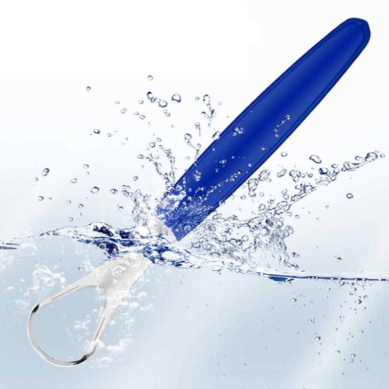 Color Handle Stainless Steel Tongue Scraper Oral Hygiene Cleaner Metal Tongue Cleaning Tool For Fresh Breath