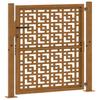 Garden Gate 100x100 cm Weathering Steel Cross Design