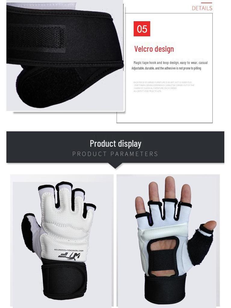 Halbfinger-Boxhandschuhe für Erwachsene und Kinder - Taekwondo, Sanda, MMA-Training