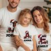 Comfort Colors® Matching Family Christmas T-Shirt, Custom Name Family Shirt, Christmas Party Shirt, Personalized Xmas Shirt