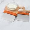 Non-stick Pastry Spatula Wooden Handle Flour Scrapper Cream Spatula Dough Cutter  Baking