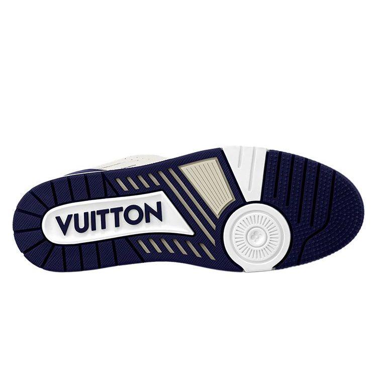Louis Vuitton Trainer Cow Leather Low Top Skateboard Shoes Men's White 1ABNIH