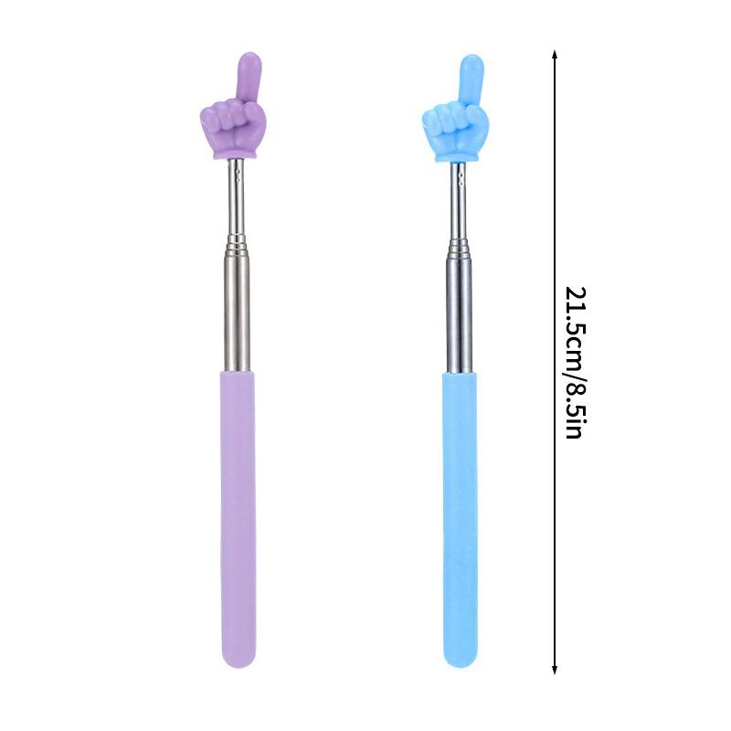 2Pcs Telescopic Teachers Pointer Retractable Classroom Pointer Sticks Finger Reading Guide Teaching Tools Whiteboard Pointer 2PCS
