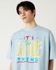Diaendeukweseucheon Little Thing Print T-Shirt / Light Blue