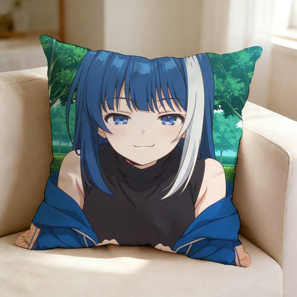 Comedy Anime MMission YYozakura Family  Square DoubleSided printed Pillow Case Bedroom Bedside Pillow Sofa Cushion Cover