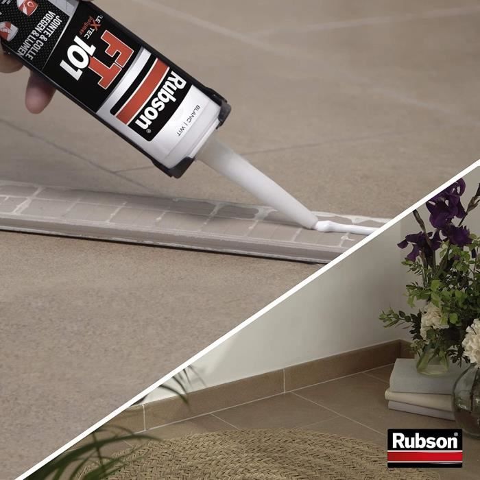 Mastic Ft 101 Joint Fissure Multi Usage Blanc 280 Ml - Rubson - 1104447