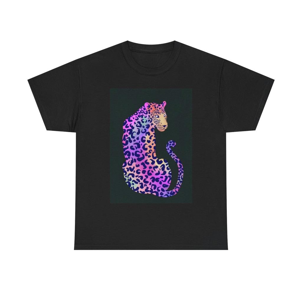 Men's and Women's T-shirts Cute Leopard