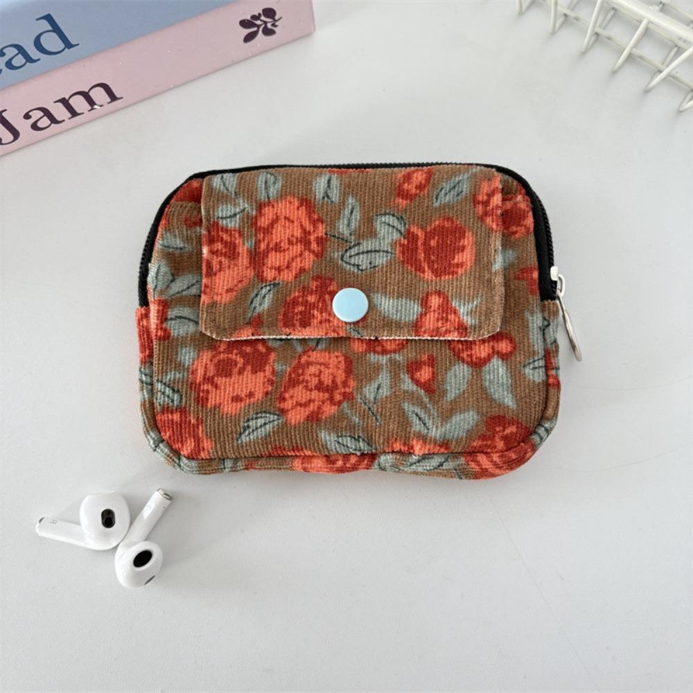 Bow Ethnic Style Coin Purse Polka Dot Small Cosmetic Bag Zipper Pouch Earphone Bag  Travel