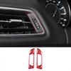 Red Carbon Side Air Outlet Pulley Button trim Cover For Maserati Ghibil 2014-22