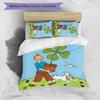 3pcs The Adventures of Tintins Design Cover Set - HD Printed Bedding with 1 Cover and 2 Pillowcases - Perfect for Home and Dorm Decor