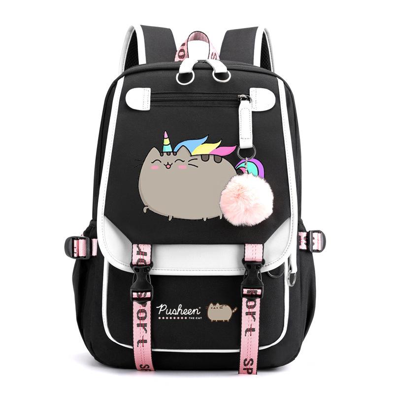 Cartoon Cute Printed School Bag Outdoor Travel Oxford Cloth Backpack