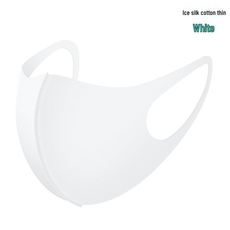 Summer 3D Ice Silk Cycling Mask, Breathable & Fashionable Black for Women