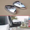 Chrome Car Styling Side Mirrors Glossy Pairs Cover Accessories for Peugeot 3008 5008 2017 2018 Rearview Rear View Overlay