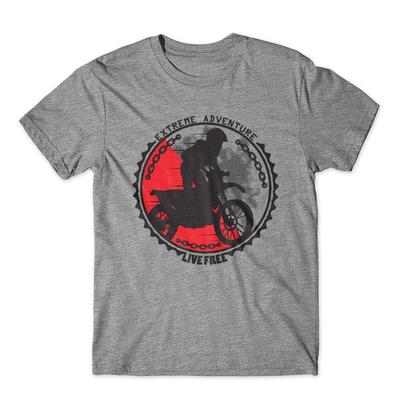 Extremes Abenteuer T-Shirt. Motocross Shirt 100% Baumwolle Premium T-Shirt NEU