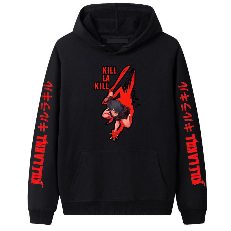 Japanese Anime Kill La Kill Hooded Long Sleeve Sweatshirt for Couples