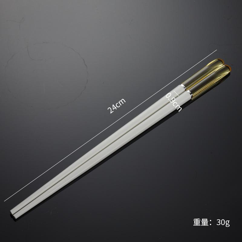 Crystal Alloy Chopsticks Portable Tableware Chopsticks Multi-specification Colorful Hotel Chopsticks White Housewarming Gifts Restaurant