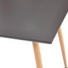 Dining Table Gray and Oak Colored 80.5 x 80.5 x 73 cm MDF