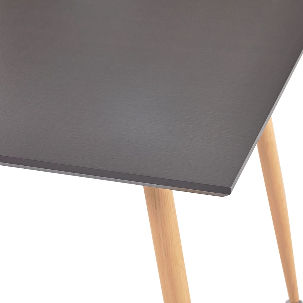 Dining Table Gray and Oak Colored 80.5 x 80.5 x 73 cm MDF