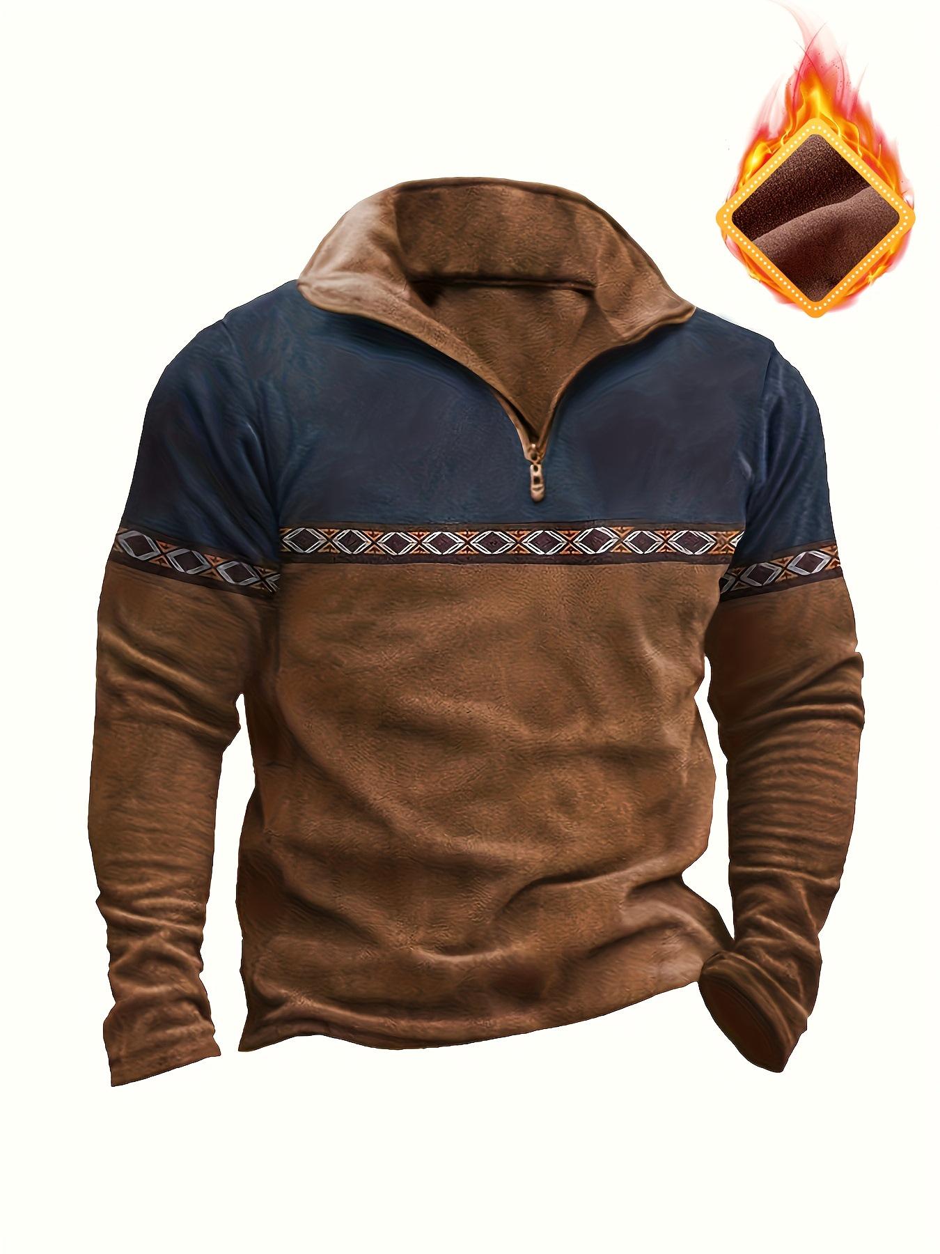 2025 Cross-Season Color Block Patchwork Men s Long Sleeve Hoodie Small светло-коричневого