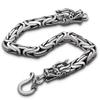 925 Silver Bracelet vintage Rope Side Chain Dragon High Quality For Women Men Fashion Jewelry Wedding Engagement Party