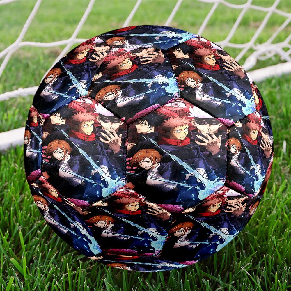 Jujutsu Kaisen Print Size 5 Soccer Ball, Standard Match Football for Sports Game and Team Practice, Ideal Gift for Soccer Fans