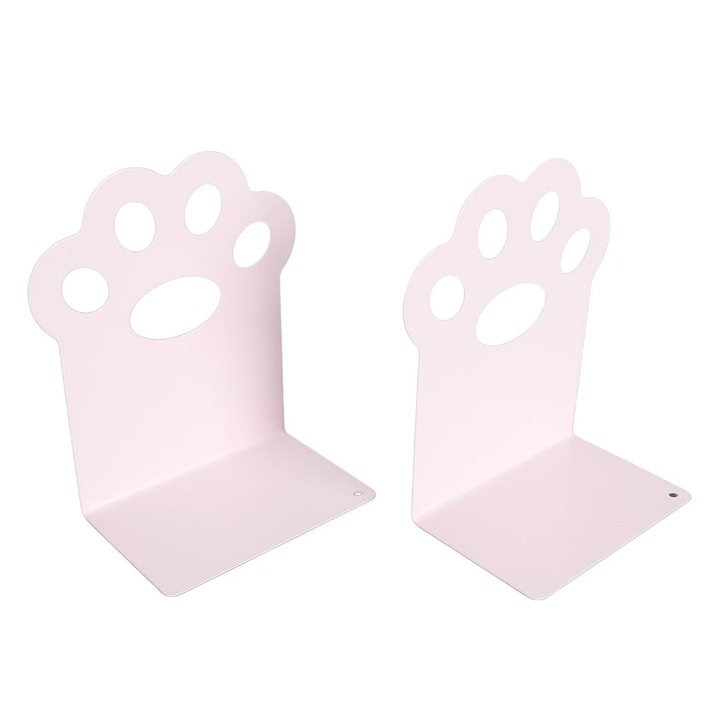 Metal Bookends Cartoon Cat Claw Decorative   Desk Magazine Book Ends for Home School  